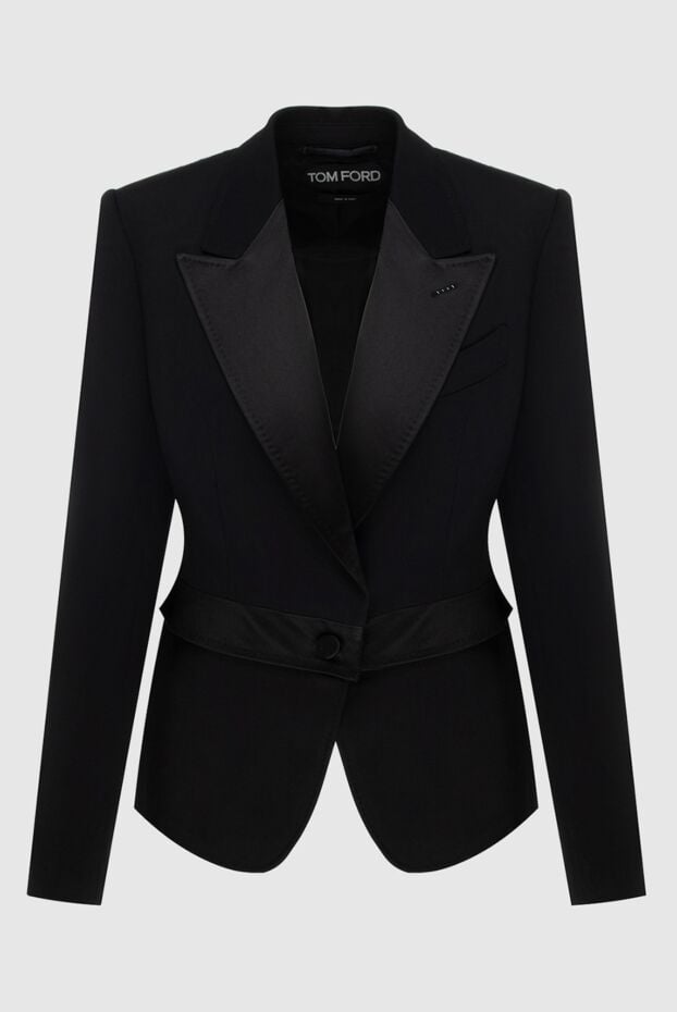Tom Ford black wool jacket with a button for women 171155 - photo 1