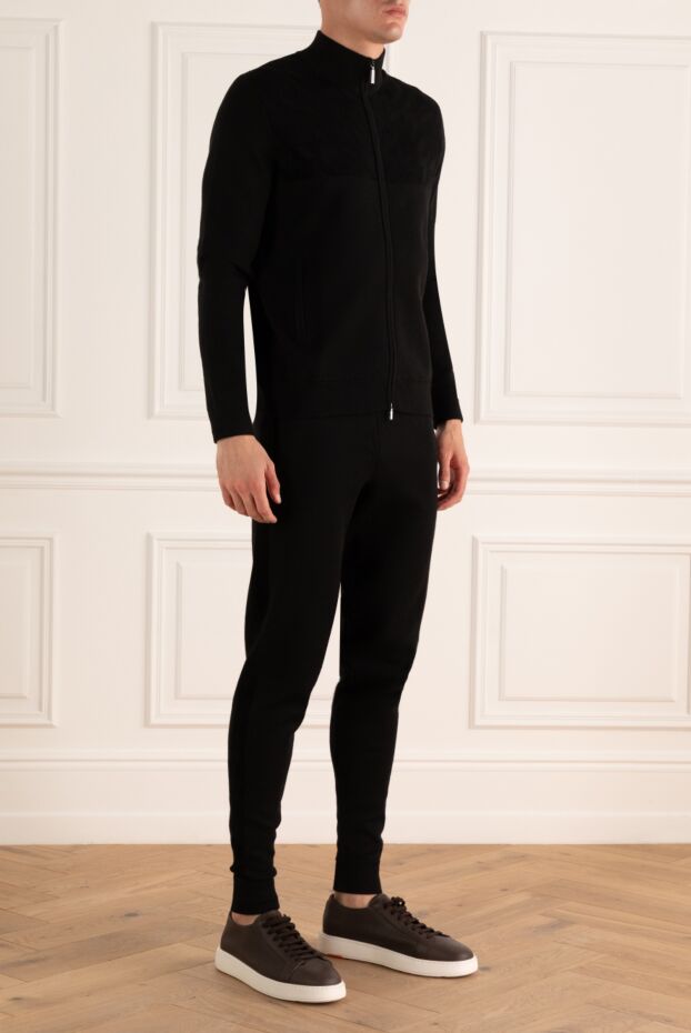 Zilli premium men's tracksuit with a combined texture and silky sheen 171164 - photo 3