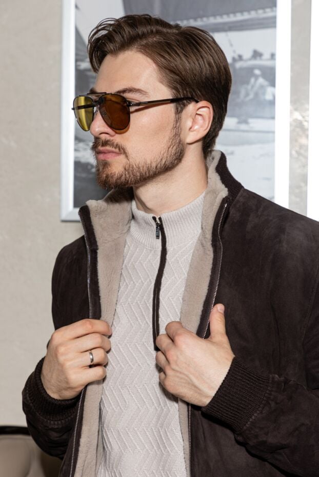 Zilli white cashmere troyer with textured knit and contrasting zip 171165 - photo 2