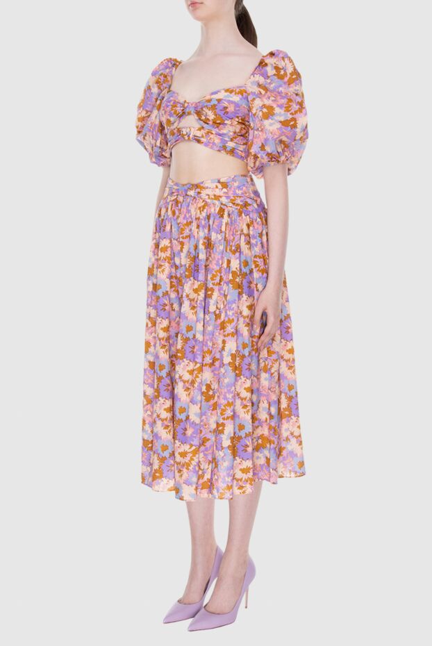 Zimmermann suit with skirt made of cotton purple for women 171198 - photo 3