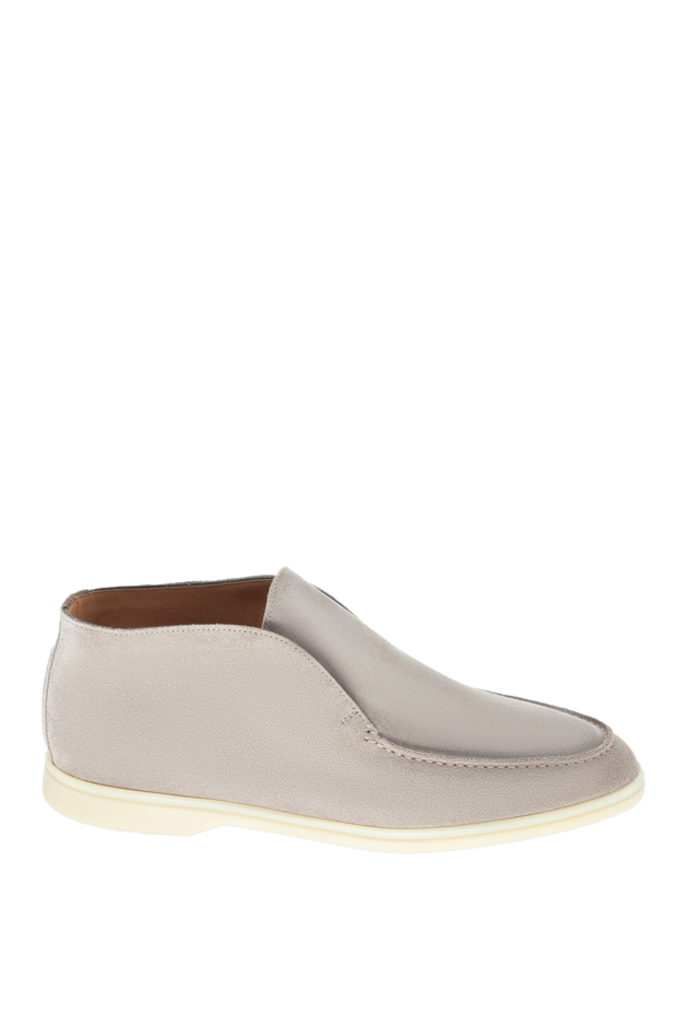 Il Gergo soft light grey suede loafers with leather lining 171203 - photo 1