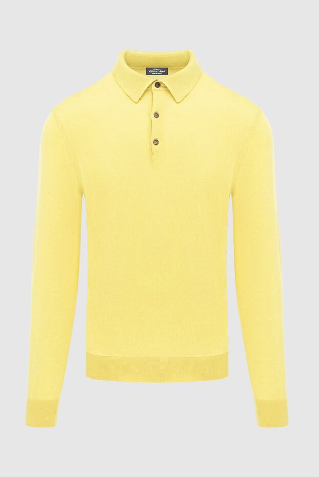 Cesare di Napoli man wool long sleeve polo yellow for men buy with prices and photos 171232 - photo 1