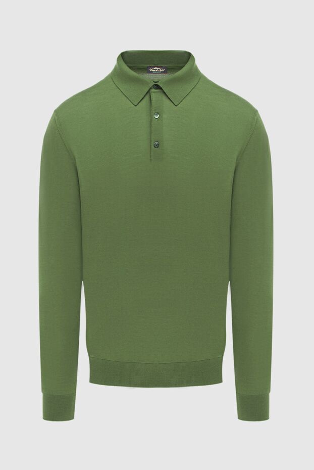 Cesare di Napoli man wool long sleeve polo green for men buy with prices and photos 171238 - photo 1