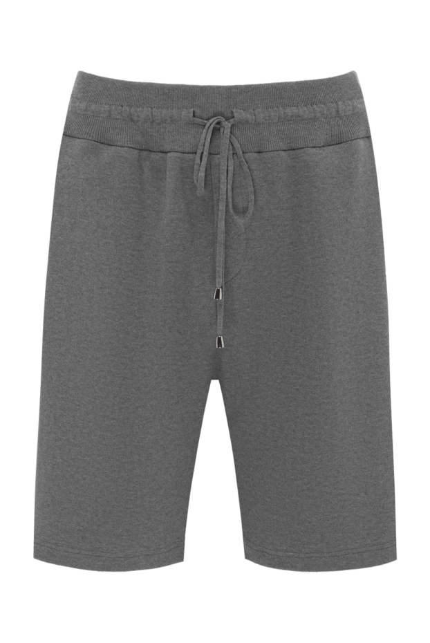 Cesare di Napoli мужские шорты из хлопка мужские серые купить с ценами и фото 171255 - фото 1