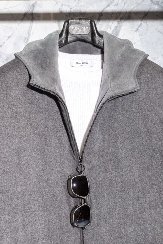 Gran Sasso white men's wool, cashmere and viscose sweater 171302 - photo 2