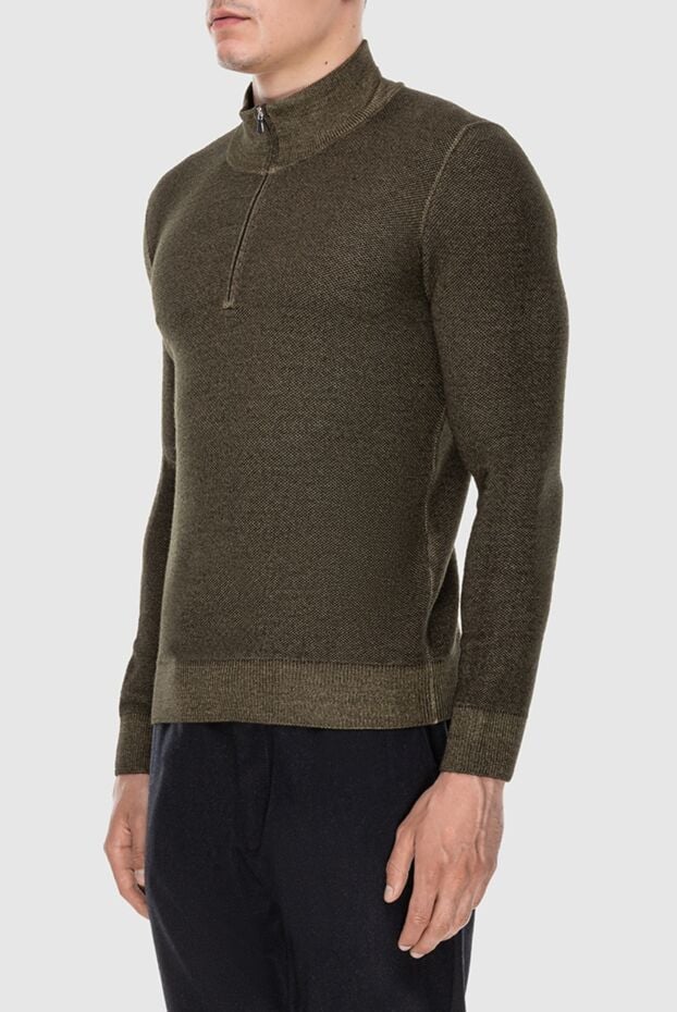 Gran Sasso sandy green wool troer men's 171324 - photo 3