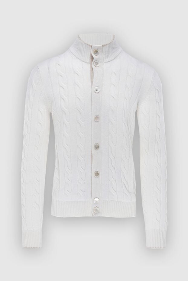 Gran Sasso cashmere white cardigan for men 171351 - photo 1
