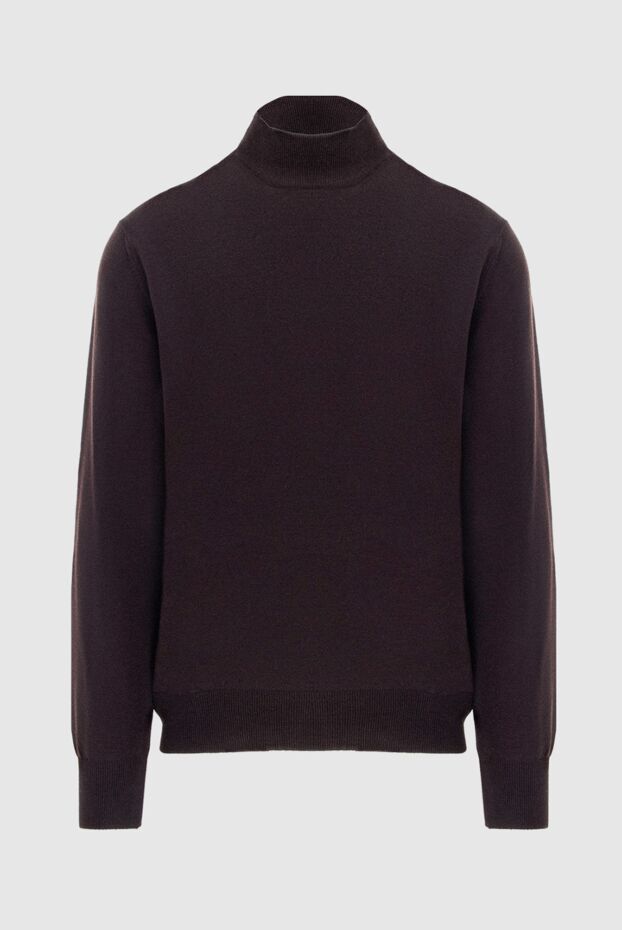 Gran Sasso man jumper with stand collar woolen brown for men buy with prices and photos 171352 - photo 1