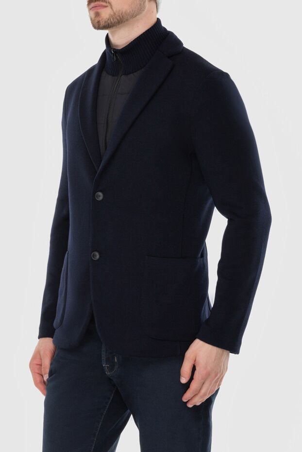 Gran Sasso men's blue jacket with inner vest with zipper 171368 - photo 3