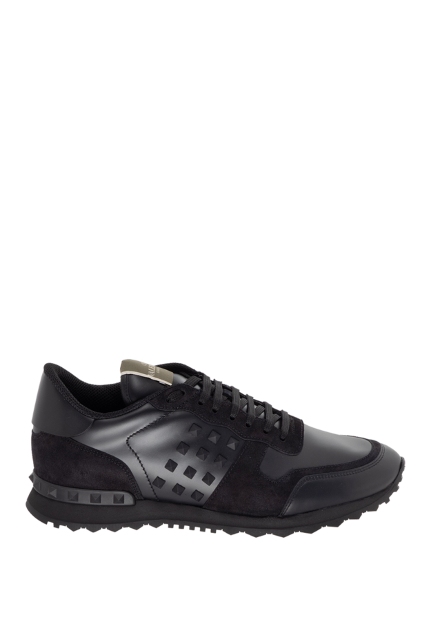 Valentino black suede and leather sneakers for men 171459 - photo 1