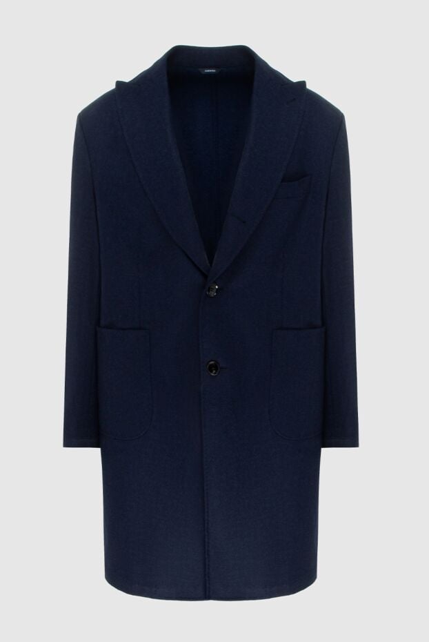 Tombolini blue woolen coat for men 171502 - photo 1