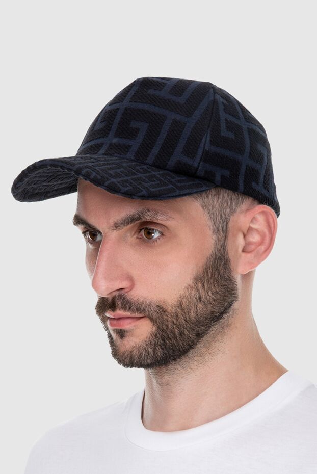 Balmain man cotton black cap for men buy with prices and photos 171506 - photo 2