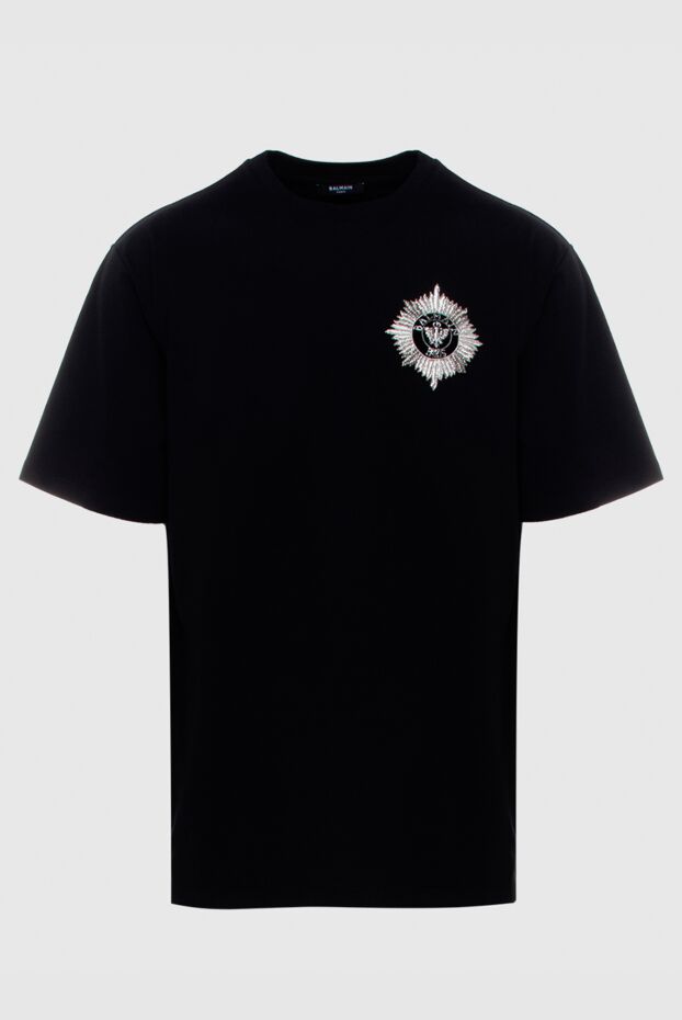 Balmain man t-shirt cotton black for men buy with prices and photos 171522 - photo 1