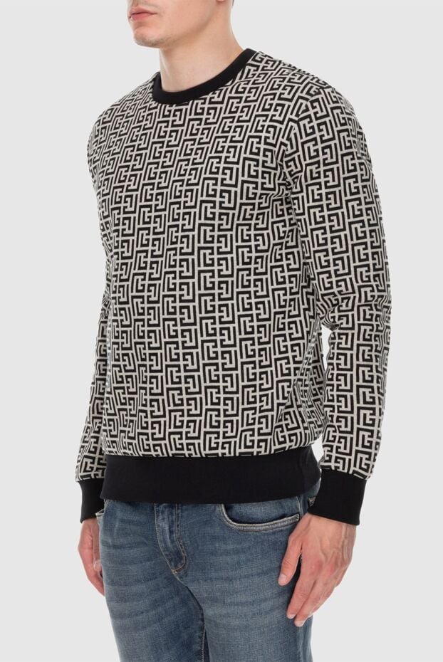 Balmain cotton beige jumper for men 171538 - photo 3