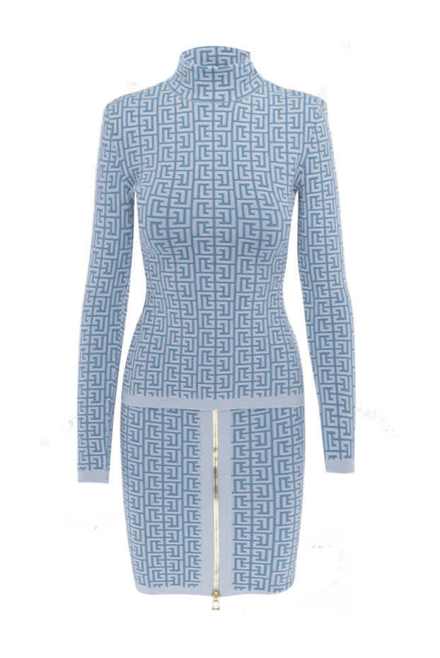 Balmain жіночі костюм зі спідницею блакитний жіночий купити фото з цінами 171541 - фото 1