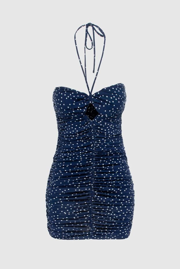 Magda Butrym off the shoulder dress with ruffle effect all over blue 171570 - photo 1