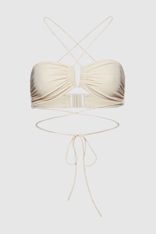Magda Butrym swimsuit top made of polyamide and elastane beige women's 171584 - photo 1