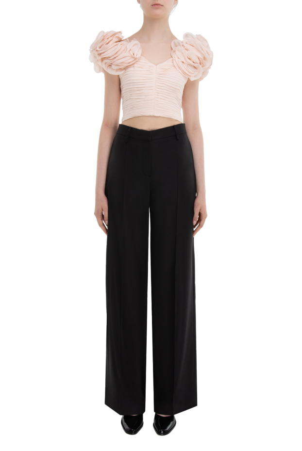 Magda Butrym women's silk classic pants black 171591 - photo 2