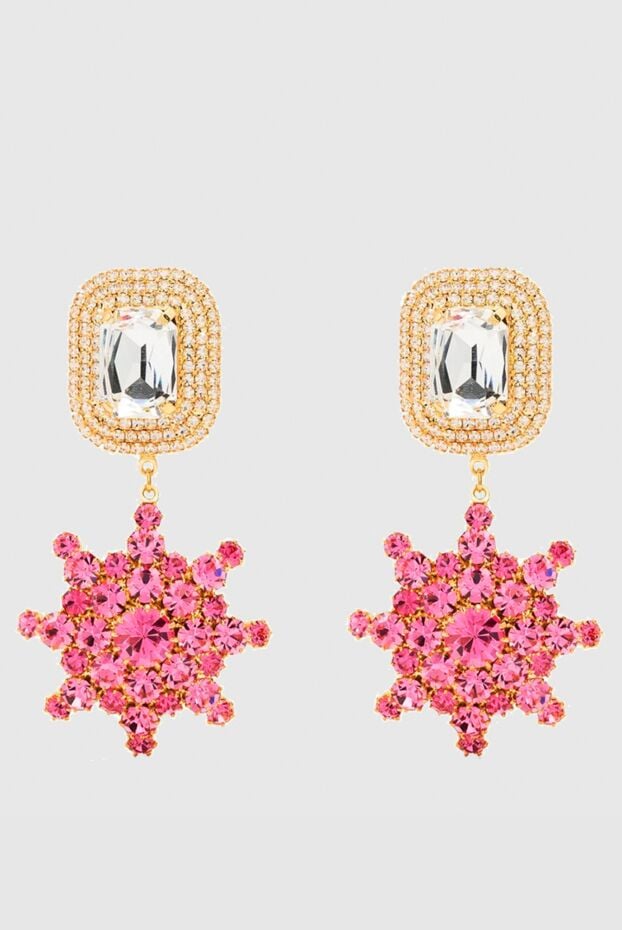 Magda Butrym earrings with crystals pink for women 171609 - photo 1