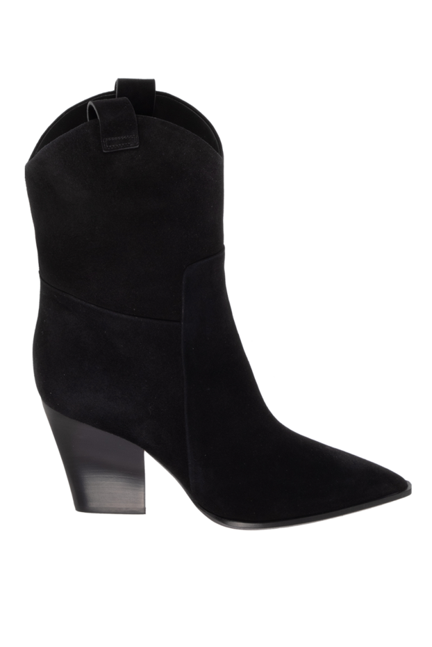 Santoni woman suede boots in black for women buy with prices and photos 171661 - photo 1