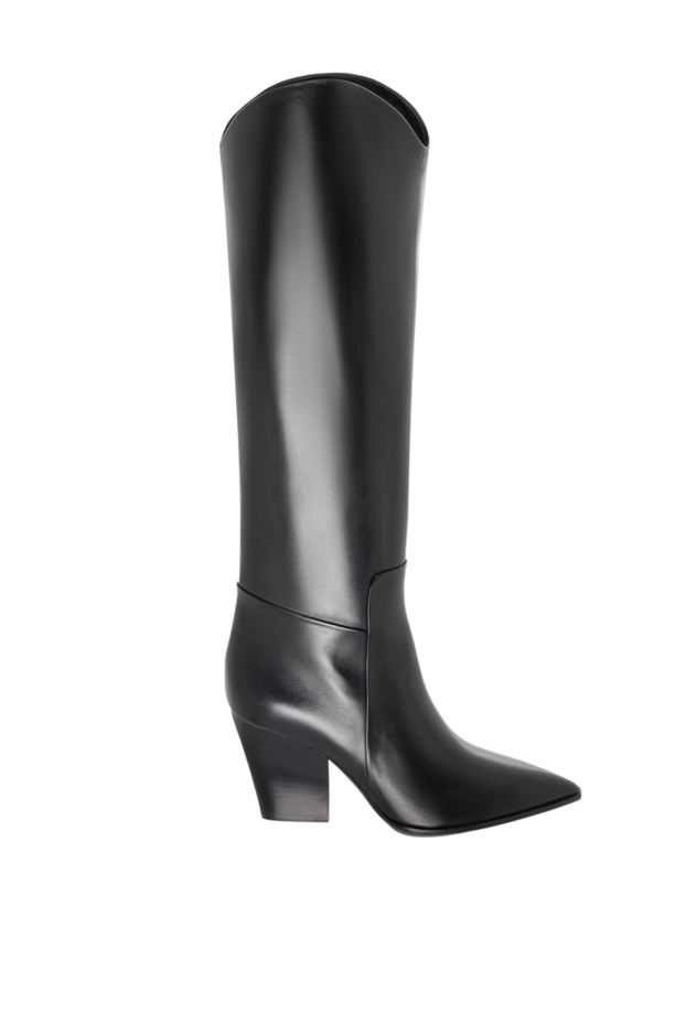 Santoni woman black leather boots for women buy with prices and photos 171664 - photo 1