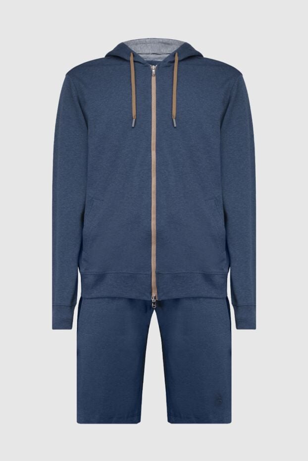 Barba Napoli sports suit with shorts blue for men 171700 - photo 1