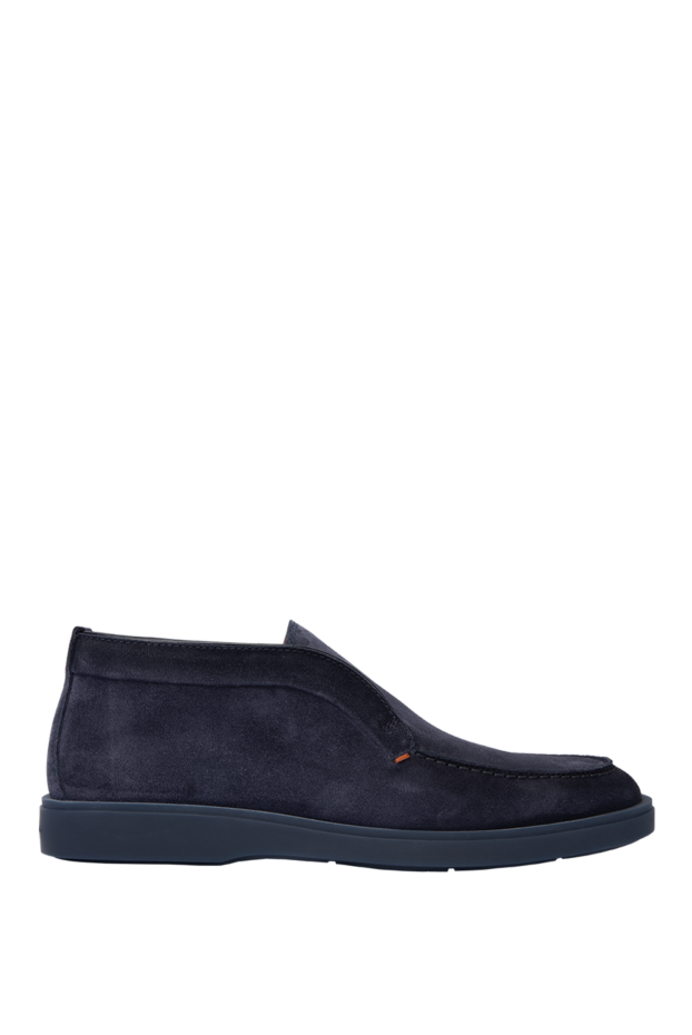 Santoni blue nubuck loafers for men 171790 - photo 1