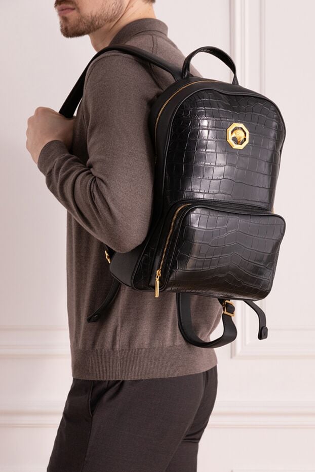 Stefano Ricci black crocodile leather backpack for men 171862 - photo 3
