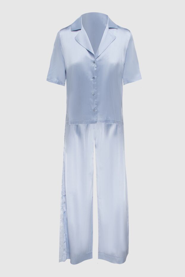 Max&Moi women's blue silk and elastane walking suit 171889 - photo 1