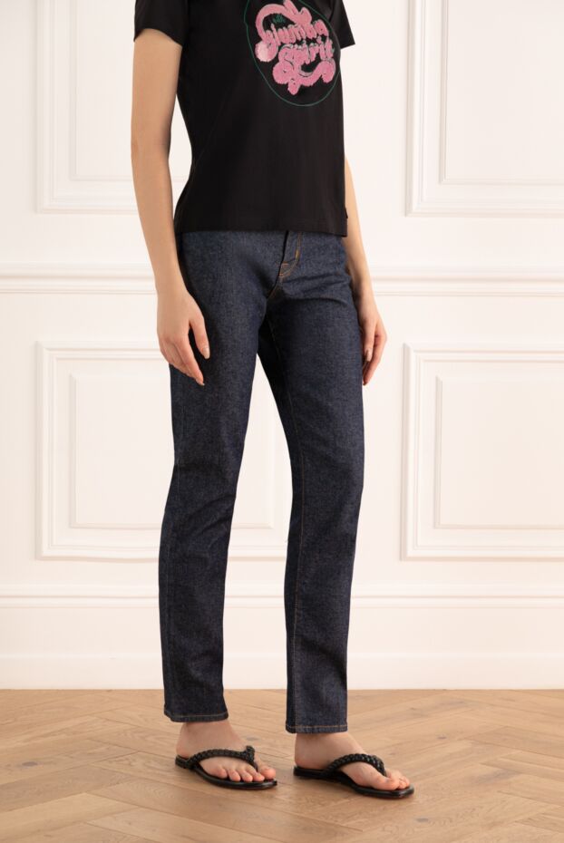 Jacob Cohen blue women's jeans with contrasting stitching 171935 - photo 3