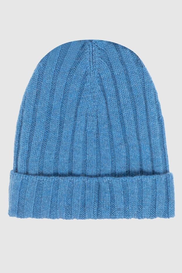 Gran Sasso bright blue cashmere hat with elastic band 171996 - photo 3