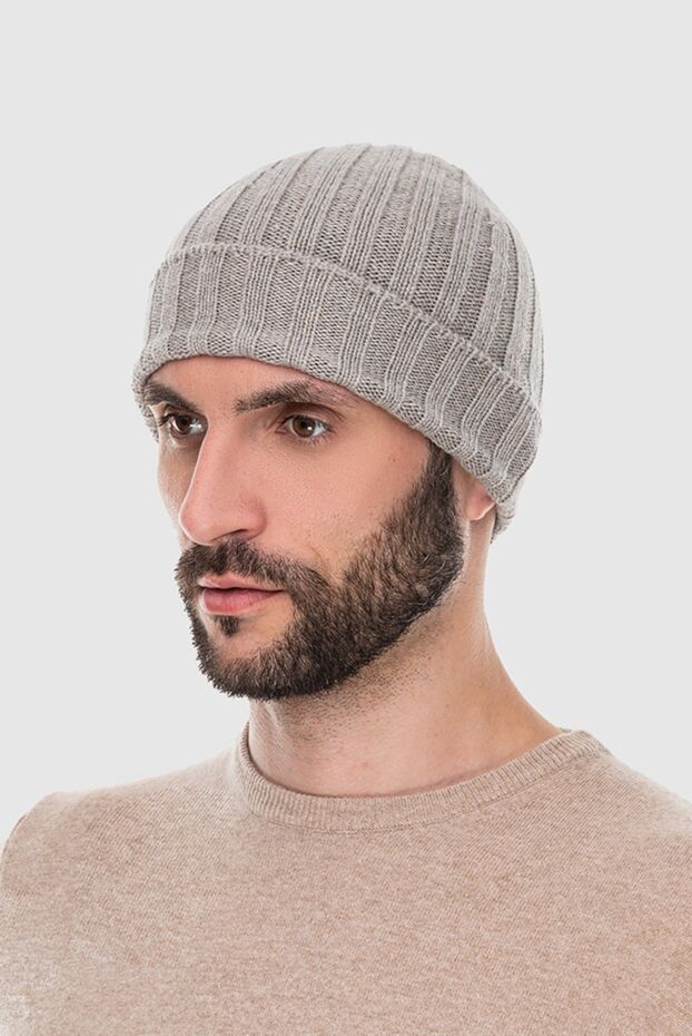 Gran Sasso man beige cashmere hat for men buy with prices and photos 172000 - photo 2