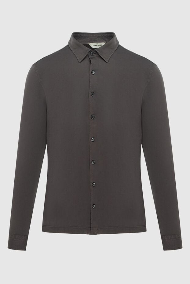 Gran Sasso men's brown cotton jersey shirt (markdown) 196500 - photo 1