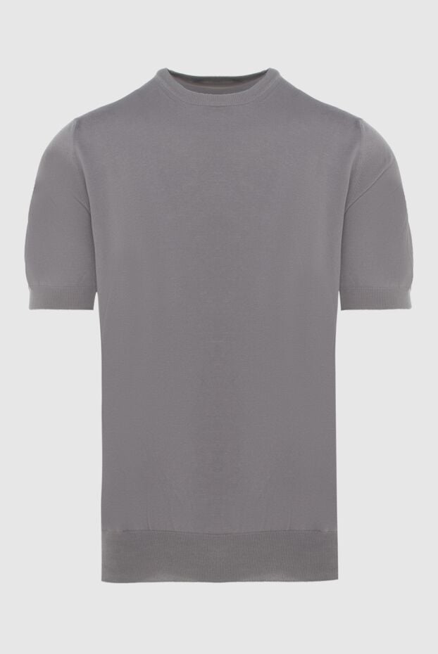Gran Sasso men's grey short sleeve cotton jumper (markdown) 195475 - photo 1