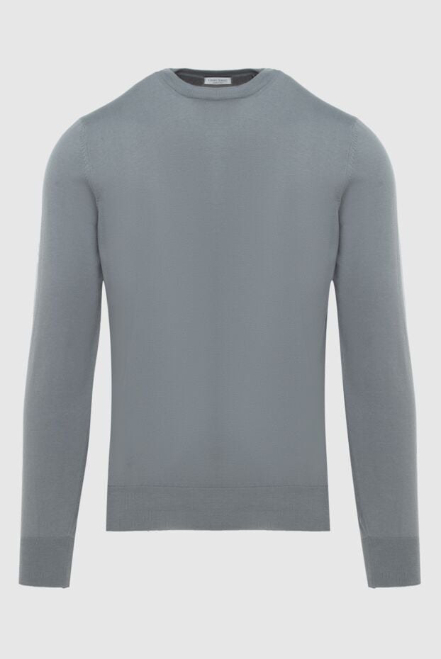Gran Sasso silky cotton crew neck jumper grey men's 172052 - photo 1