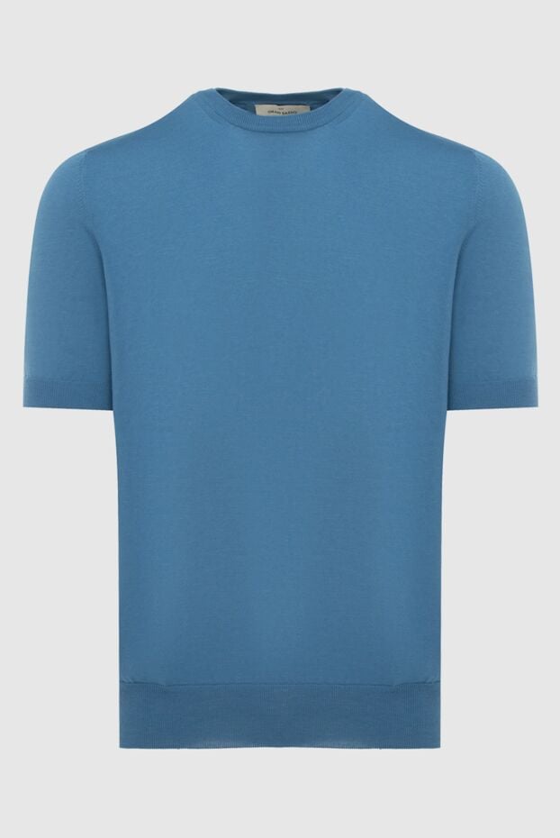 Gran Sasso blue cotton jumper for men 172053 - photo 1
