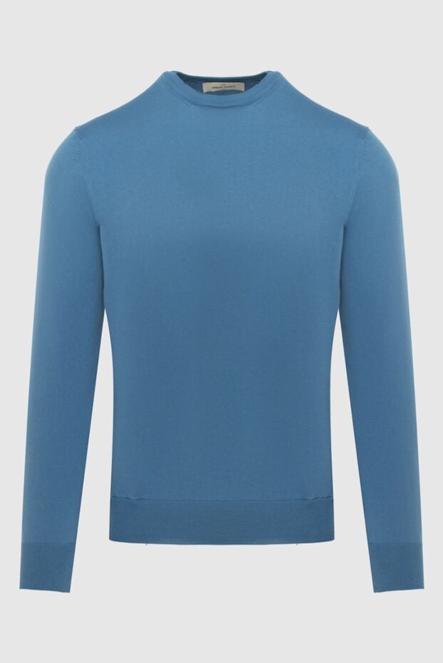 Gran Sasso blue cotton jumper with a round neck 172057 - photo 1