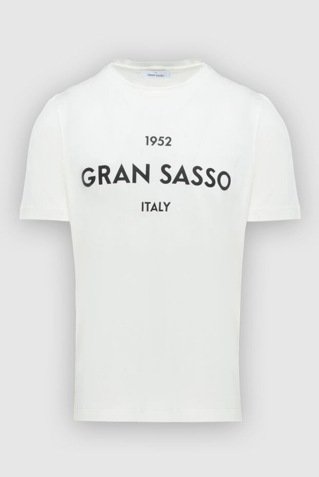 Gran Sasso man white cotton t-shirt for men buy with prices and photos 172064 - photo 1