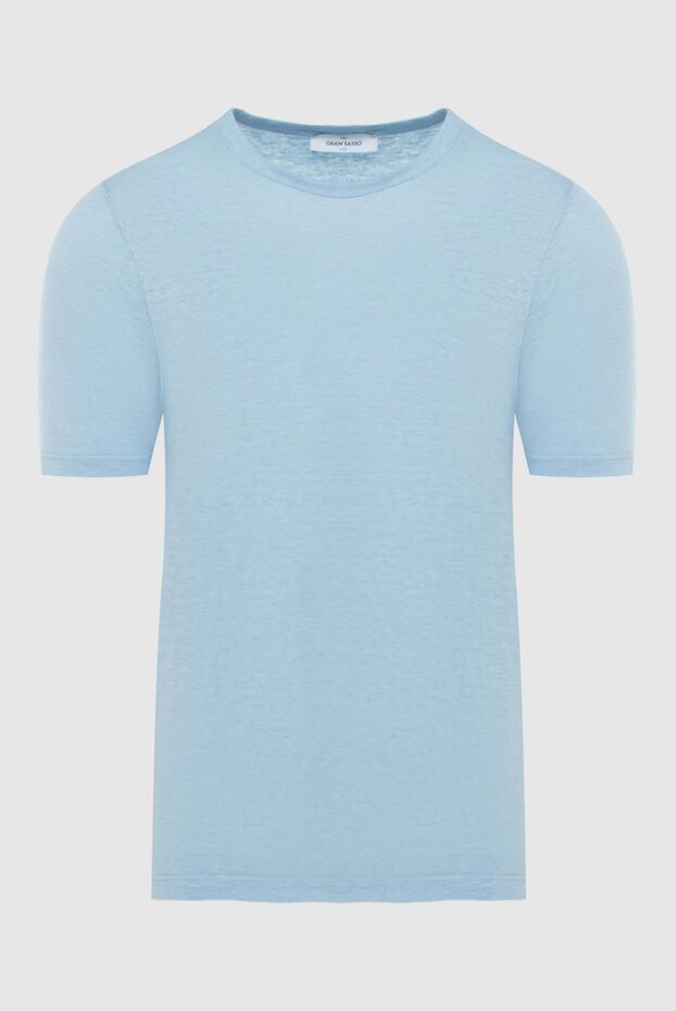 Gran Sasso чоловічі футболка лляна блакитна чоловіча купити фото з цінами 172072 - фото 1