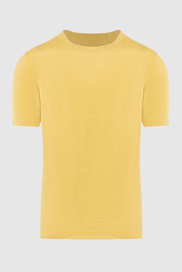 Gran Sasso man t-shirt linen yellow for men buy with prices and photos 172076 - photo 1