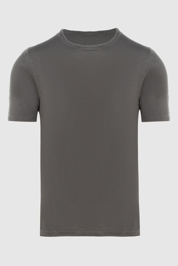 Gran Sasso dark grey linen t-shirt men's (markdown) 196931 - photo 1