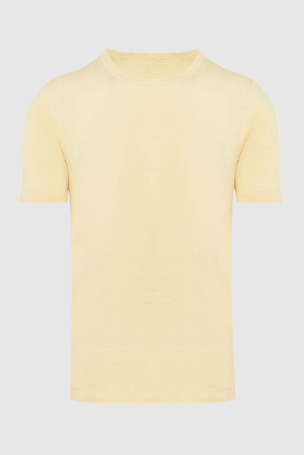 Gran Sasso man t-shirt linen yellow for men buy with prices and photos 172080 - photo 1