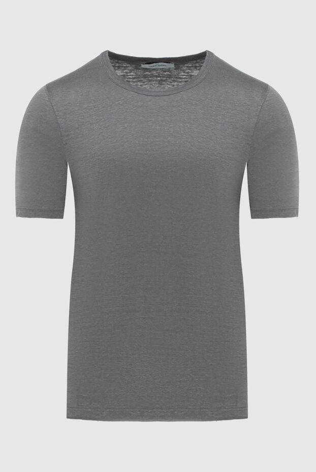 Gran Sasso men's basic linen t-shirt in gray (markdown) 196575 - photo 1