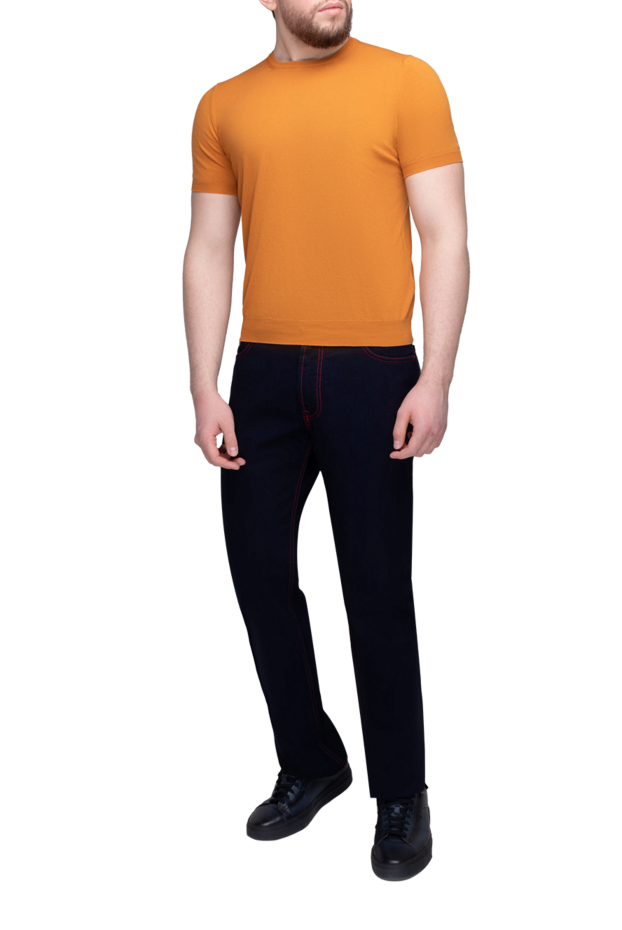 Gran Sasso man short sleeve jumper orange for men buy with prices and photos 172106 - photo 2