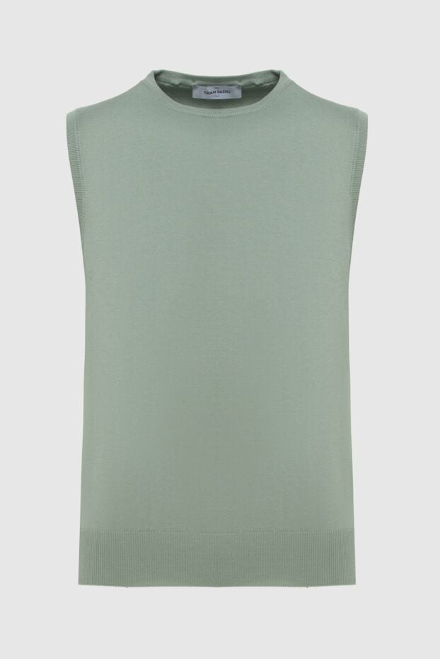 Gran Sasso green cotton vest for men 172130 - photo 1