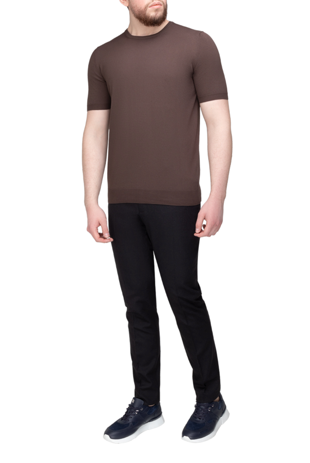 Gran Sasso men's knitted jumper in chocolate brown (markdown) 196489 - photo 2