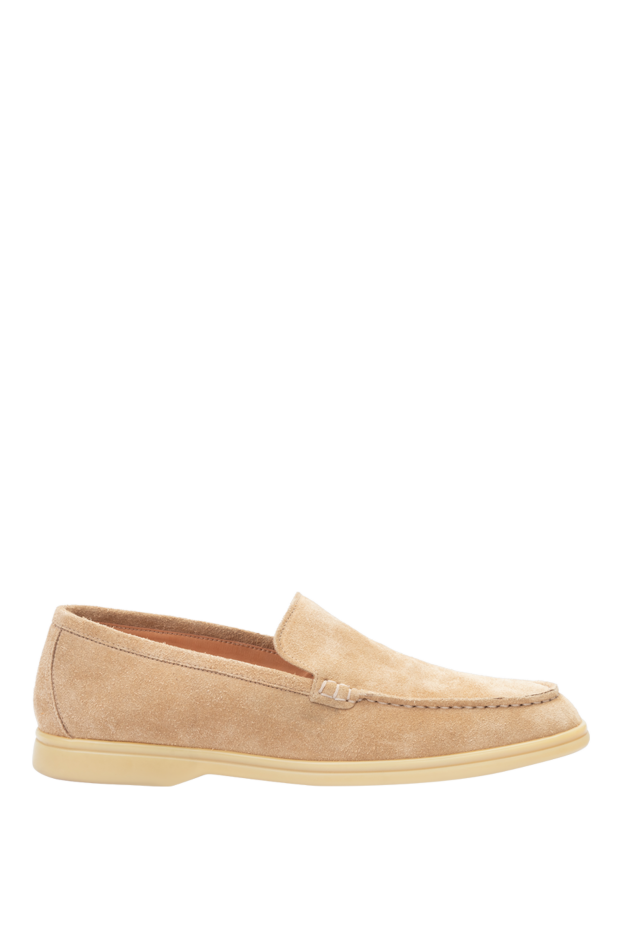 Cesare di Napoli men's sand-colored suede loafers with flexible soles 172139 - photo 1