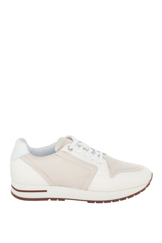 Loro Piana woman white textile and suede sneakers for women buy with prices and photos 172210 - photo 1