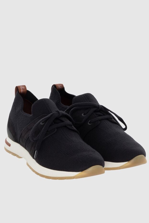 Loro Piana women's sneakers with mesh inserts black 172211 - photo 3