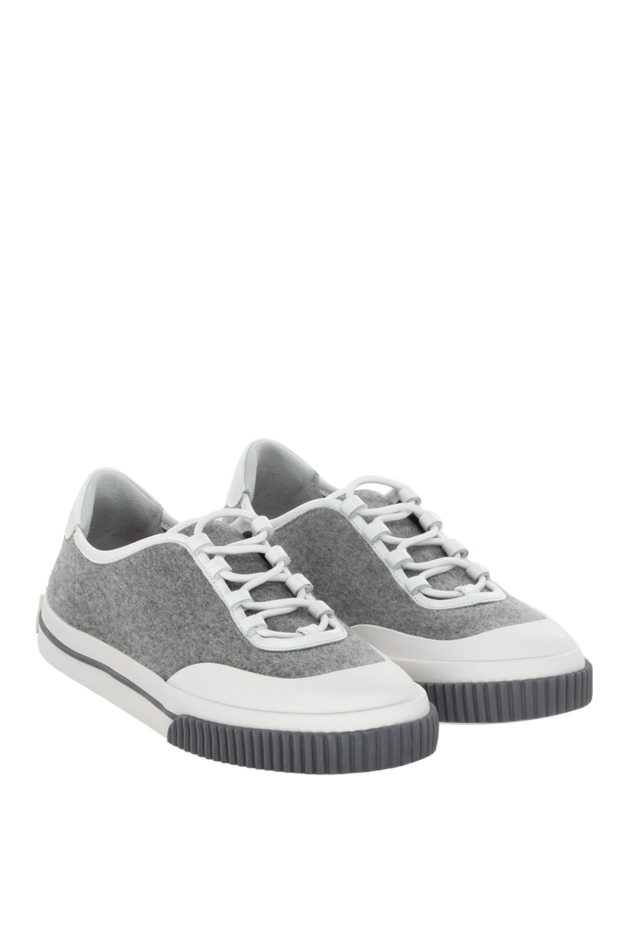 Loro Piana women's wool sneakers with a rubber sole gray 172213 - photo 3